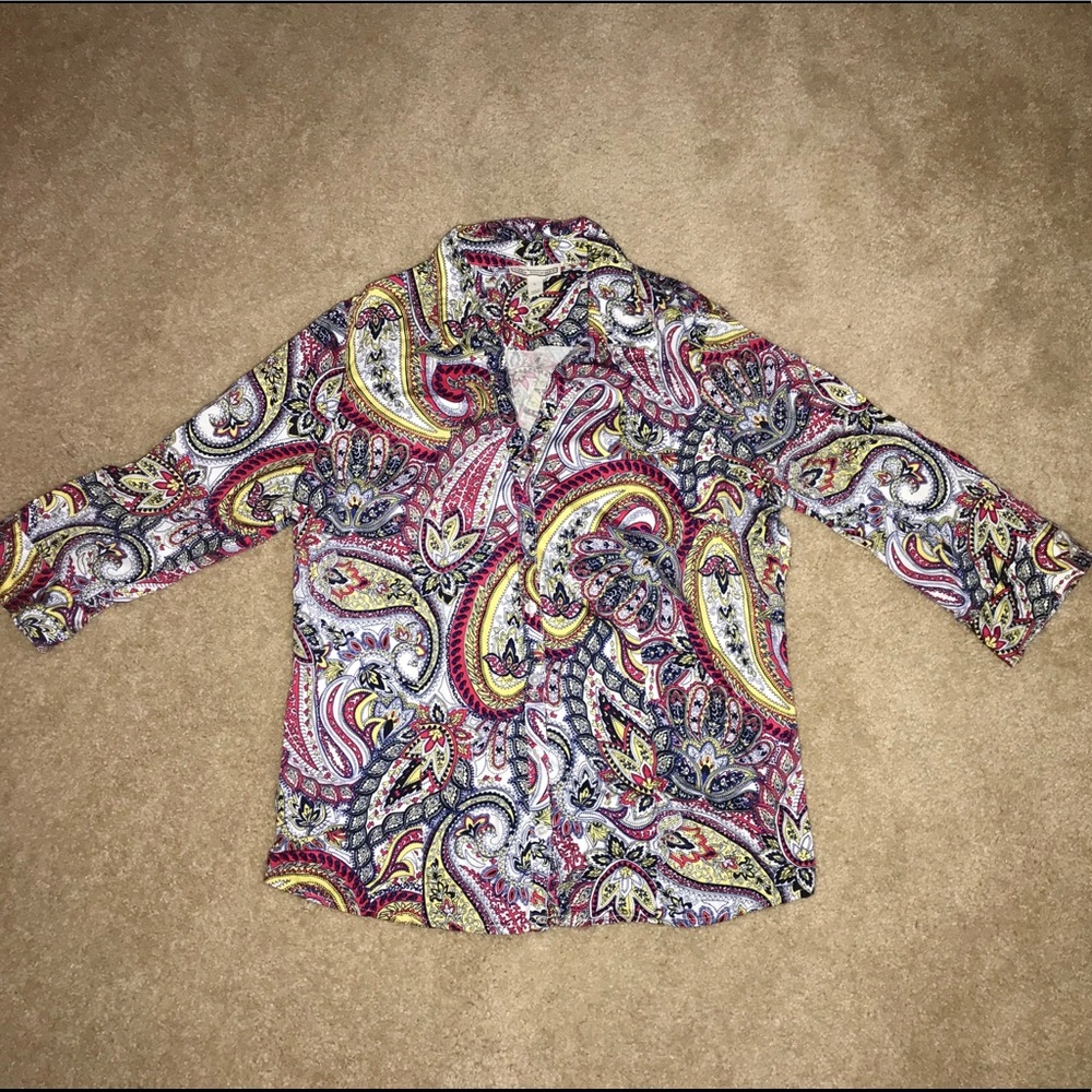 Beautiful Women’s Dana Buckman Blouse - Sz L